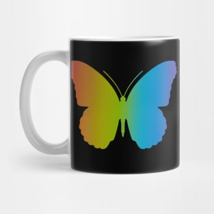 Rainbow Tie Dye Butterfly Mug